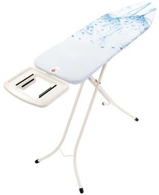 Masa de calcat Brabantia B 90300125, 124x38 cm, 7 pozitii reglabile, Suport fier de calcat, Alb