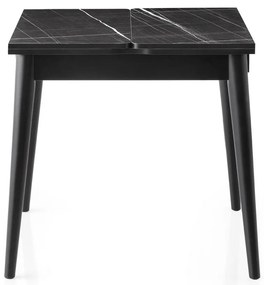 Masă de sufragerie Totem Black Marble
