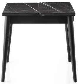 Masă de sufragerie Totem Black Marble
