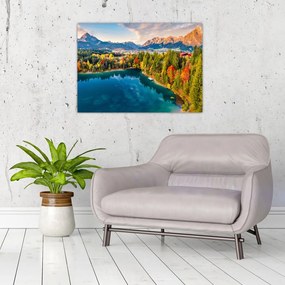 Tablou pe sticlă - Lacul Urisee, Austria (70x50 cm)