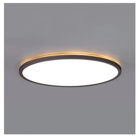 Plafonieră LED cu senzor pentru baie NIVERA LED/12W/230V IP54 d. 22,5 cm negru + telecomandă