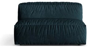 Modul pentru canapea modulară albastru închis cu tapițerie din catifea (de mijloc) Martina – Micadoni