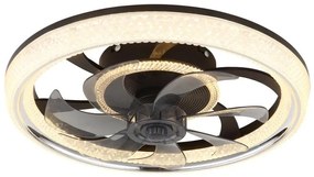 Lustra LED cu ventilator si telecomanda CIRILLA 03644 GL