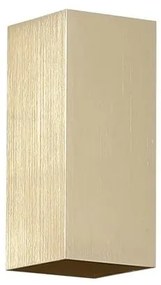 Aplica iluminat ambiental metal auriu Don Square 2