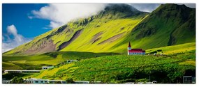 Tablou cu peisaj montan (120x50 cm)