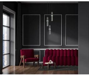 ITALUX PND-14290-3-GR - Lustră pe cablu ISIDORA 3xGU10/25W/230V antracit/crom