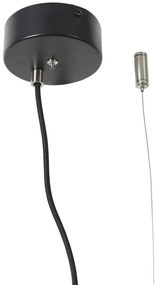 Lustra design nordic Marseille black, 48,5cm