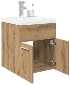 vidaXL Dulap pentru chiuvetă cu chiuvetă încorporată și robinet