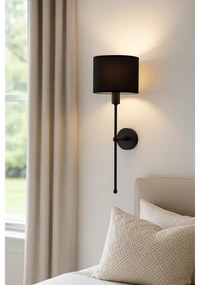 Aplica de perete MADELA 1xE14/40W/230V, neagră