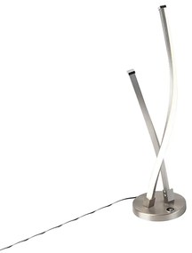 Lampă de masă de design din oțel incluzând LED și dimmer tactil - Paulina