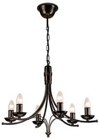 Lustră pe lanț LUCA 6xE14/40W/230V