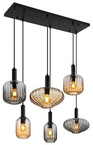 Lustră suspendată pe cablu VALLETTA 6xE27/60W/230V - Globo 15719-6