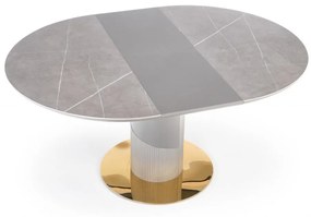 Set masa extensibila Muscat + 4 scaune K460 verde/auriu