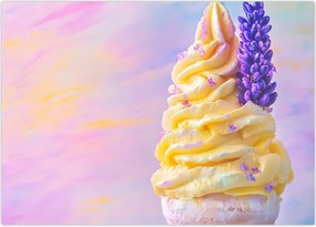 Tablou - Înghețată cu lavandă (70x50 cm)