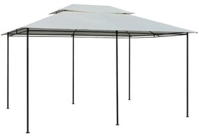 Cort de gradina cu perdele 4 x 3 m, alb