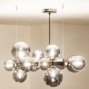 Lustră LED pe cablu Brilagi MILLA 15xG9/3W/230V crom lucios/fumuriu