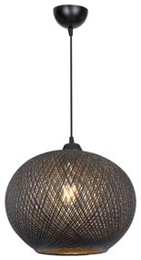 Lustra cu o singura lumina PWL-1112, E27, negru, 38x75 cm