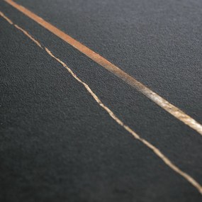 Masa de cafea Scalita, neagra/aurie