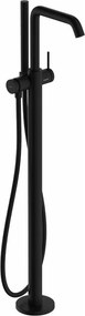 Baterie freestanding pentru cada - dus negru mat Hansgrohe Tecturis S