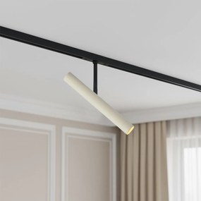 Spot modern bej cu negru pentru sistem de șină monofazat - Slimline Avery
