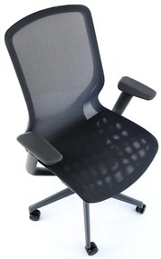 Scaun de birou Lareno, negru/gri