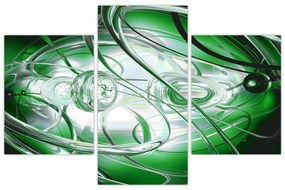 Tabloul abstract verde (90x60 cm)