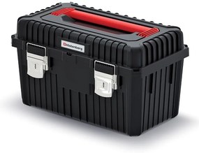 Cutie pentru scule cu încuietori metalice 58,5 x 36 x 33,7 cm, depozit, negru
