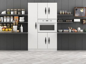 Dulap bucatarie alb cu  5 usi, SD001