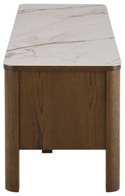 Comodă TV maro cu aspect de lemn de stejar 120x45x40 cm Southampton – Actona