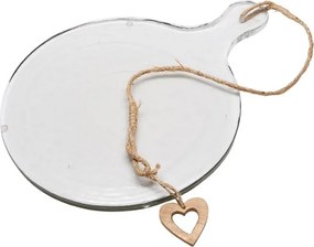 Platou servire din sticla, Glass