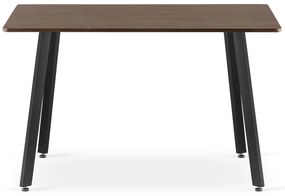 Masa de sufragerie maro cu blat in decor frasin ESTE 120x80