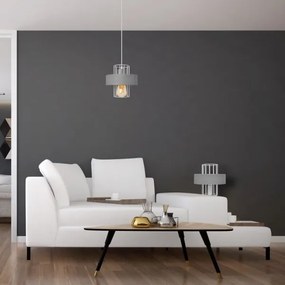 Lustră pe cablu VOLTA 1xE27/15W/230V gri