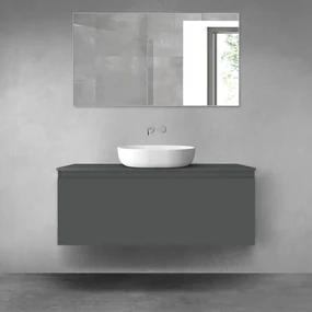 Oltens Vernal dulap 120x45.6x47 cm sub chiuveta pe perete grafit 60016400