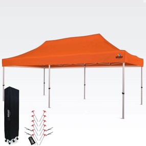 Cortină tip cort 3x6 ALU fără pereți - Cadru din aluminiu, impermeabil - fără pereți - Portocaliu
