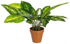 Planta artificiala decorativa cu ghiveci, 45 cm, Dieffenbachia Bizzotto