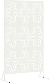 vidaXL Ecran de intimitate Alb 100 x 50 x 180 cm Oțel