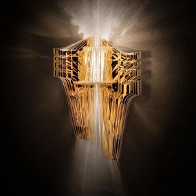 Aplica de perete design Art Deco realizata manual Aria Gold