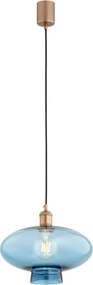 Lustra/pendul design decorativ TRESCO cupru/blue