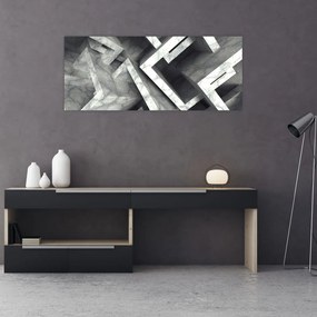 Tablou cu cuburi abstracte (120x50 cm)