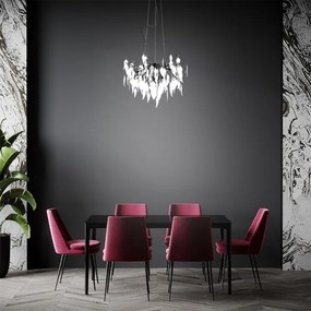 Lustră de cristal pe cablu 10xG9/40W/230V negru