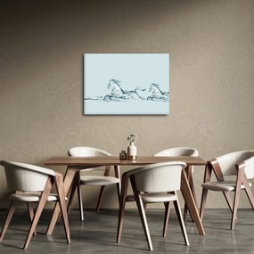 Tablou - Cai din picături de apă (70x50 cm)