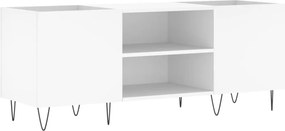 vidaXL Comodă discuri, alb, 121x38x48 cm, lemn prelucrat