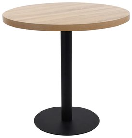 286424 vidaXL Masă de bistro, maro deschis, 80 cm, MDF