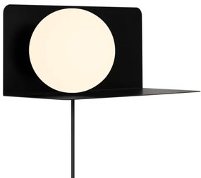 Aplică cu raft Nordlux LILIBETH 1xE14/25W/230V negru