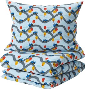 Lenjerie de pat din bumbac pentru patut TRACTOR TRAIL colorata Dimensiune lenjerie de pat: 40 x 60 cm | 100 x 135 cm