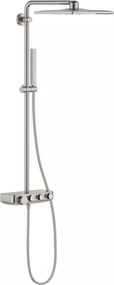Coloana de dus cu termostat Grohe Euphoria SmartControl 310 Cube Duo crom periat Supersteel
