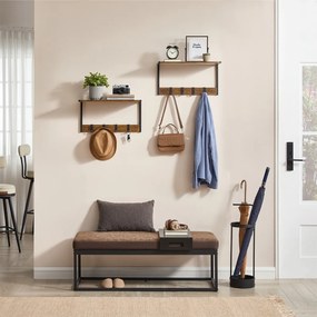 Set de rafturi de perete E1083 OLW, lemn vechi, 2buc.