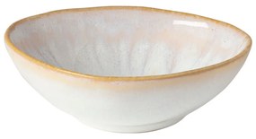 Bol din gresie ceramică Costa Nova Brisa, ⌀ 10 cm, margine bej, alb