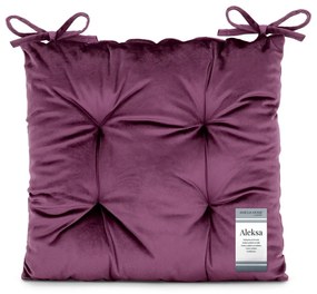 Pernă de scaun din catifea 40x40 cm Aleksa – Restilo