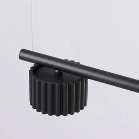 Sollux SL.2696 - Lustră suspendată pe cablu AURA 4xGX53/10W/230V neagră